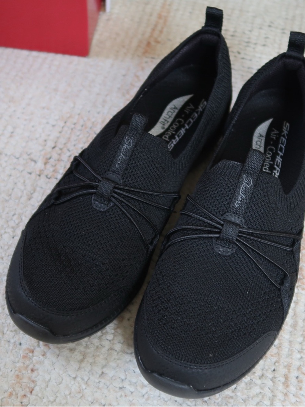 Skechers Black Women's Slip-On Athletic Shoes